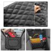 ZXBL Hanging Backseat Storage Bag for Ford Edge 2020–2023, Waterproof Compartments, Black Leather Trunk Organizer view 4
