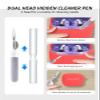 Red Silicone Protective Case for JBL Tune Beam 2 Earbuds with Keychain, Cleaning Kit and Lanyard view 4