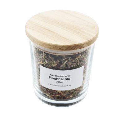 Herbal Blend for the Rauhnächte – for Premium Incense Burning and Home Incense Rituals (200 ml Storage Jar, approx. 35 g)