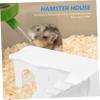 GANAZONO Plastic Hamster House with Ladder, 2 Pieces, PVC Small Pet Hideaway and Playhouse for Hamsters and Guinea Pigs view 4