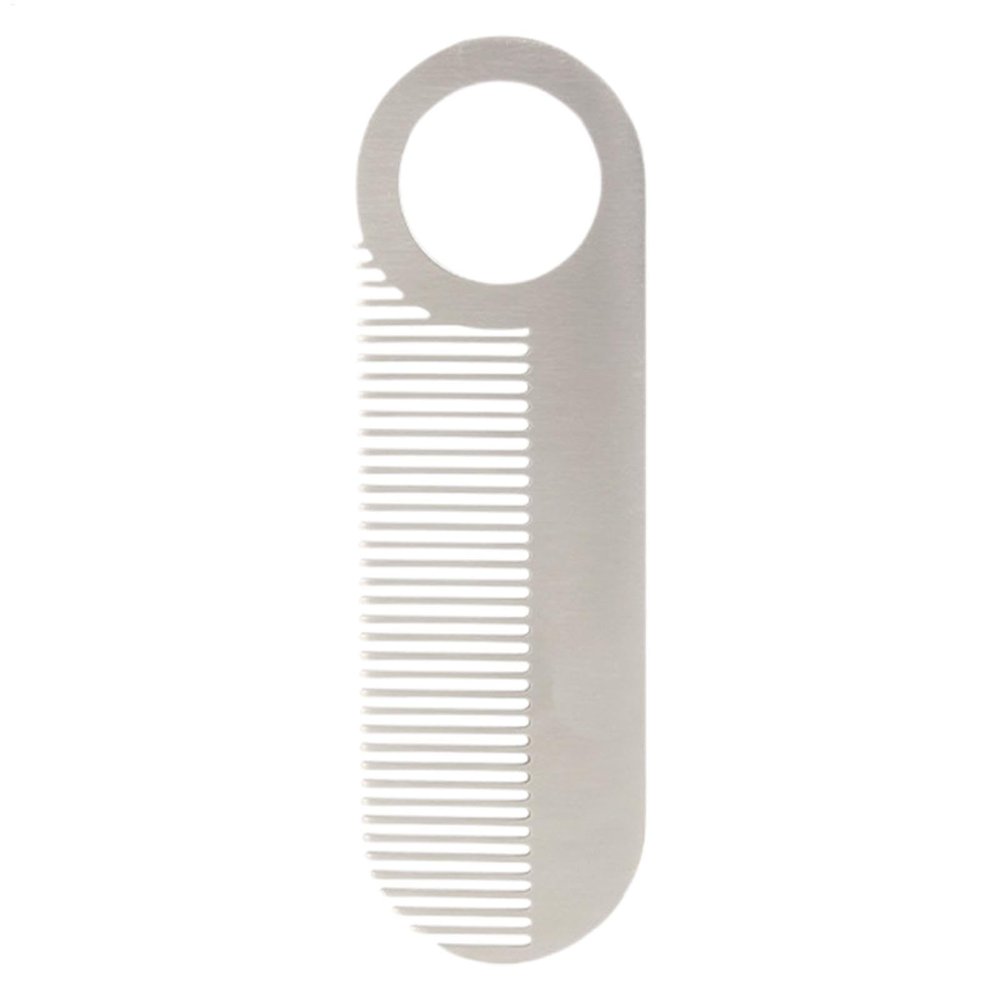 Metal Mustache Comb, Compact Beard and Hair Comb