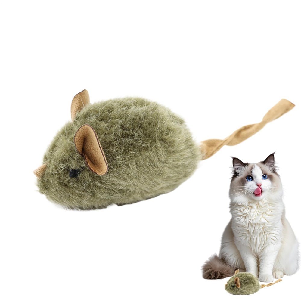 Cat Mice Toy | Sound Interactive Plush Mouse for Indoor Cats