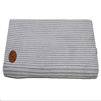 Prime Cat Window Perch, Windowsill Bed with Non-Slip Backing, Made in the EU (Gray Stripes, 70 x 20 x 3 cm)