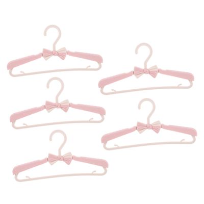 Plastic Baby Clothes Hangers, 5-Pack, Pink