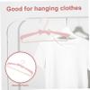 Plastic Baby Clothes Hangers, 5-Pack, Pink view 4