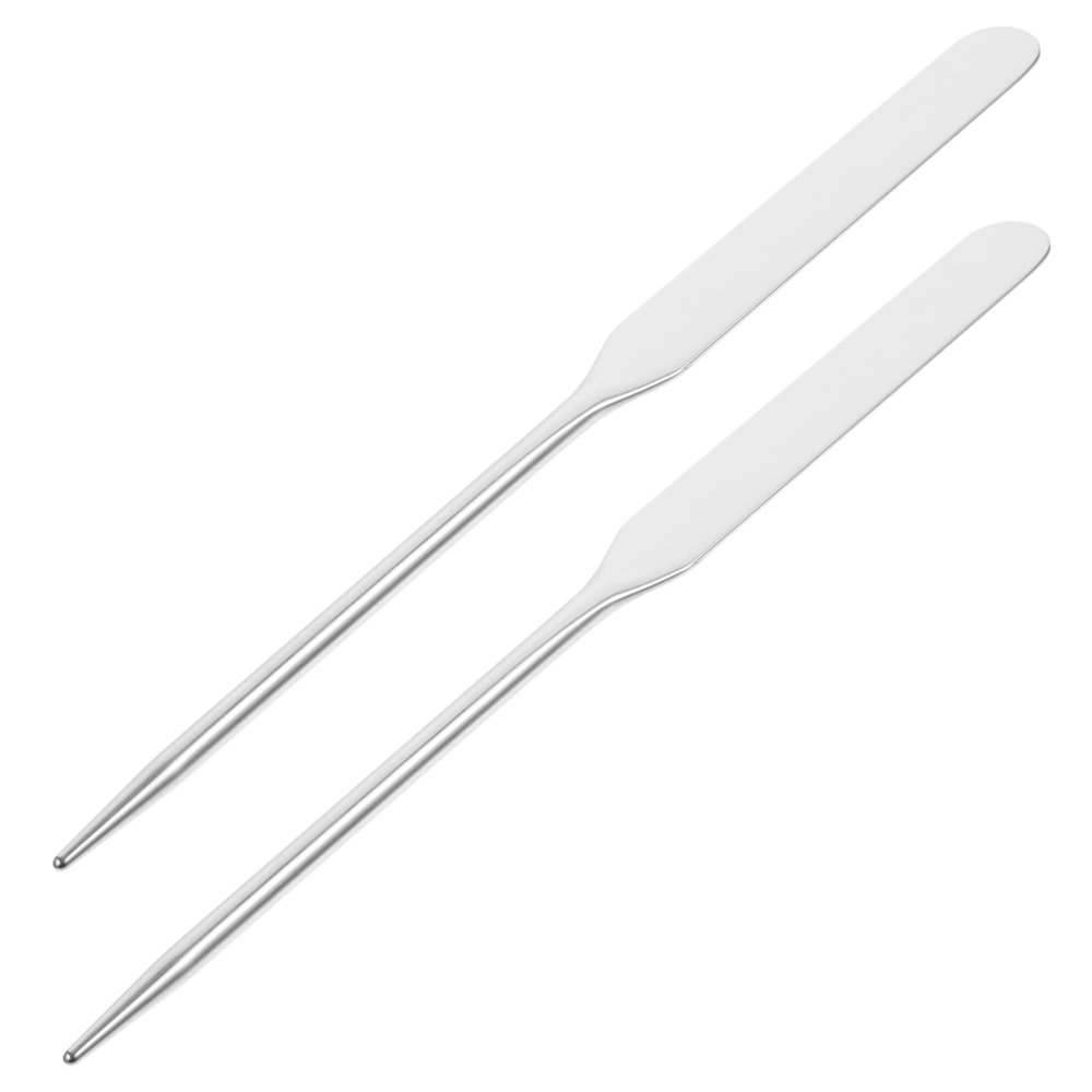 GANAZONO 2-Piece Stainless Steel Cosmetic Spatula Set
