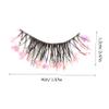 GANAZONO 3 Pairs of Glitter False Eyelashes, Synthetic Fibers, Fashionable and Delicate for Dates, Nights, and Birthday Makeup view 2