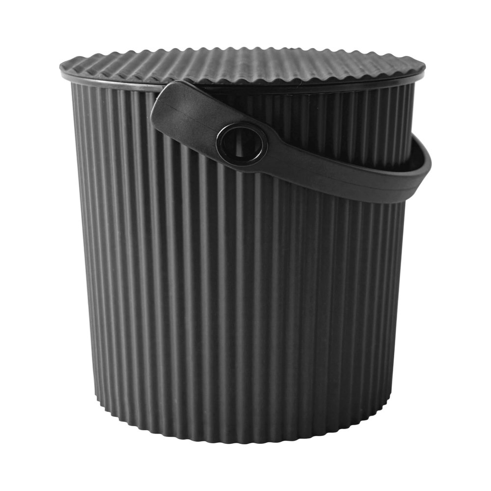 Yawata Kasei Celtevier Mini Bucket, Small Storage Organizer, Omni UTI Baby, Natural Black, 12 x 11.2 x 11.7 cm, 0.7 L, Omnioutil Baby Neutral