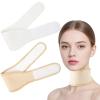 Reusable Castor Oil Pack for Thyroid, Cotton Flannel Neck Wrap, Less Mess, Comfortable Fit, Leak-Resistant, White + Khaki, 2-Pack view 1