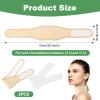 Reusable Castor Oil Pack for Thyroid, Cotton Flannel Neck Wrap, Less Mess, Comfortable Fit, Leak-Resistant, White + Khaki, 2-Pack view 2