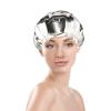 Women's Christmas Snowman Shower Cap, Double-Layer, Reusable, Lightweight and Soft view 3