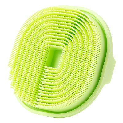 Ergonomic Silicone Body Scrubber with Soft Bristles