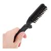 ERQIAO Men’s Brush, Hair Styling Comb, Small Bristles, Foldable, Travel-Portable (1 Pc) view 2