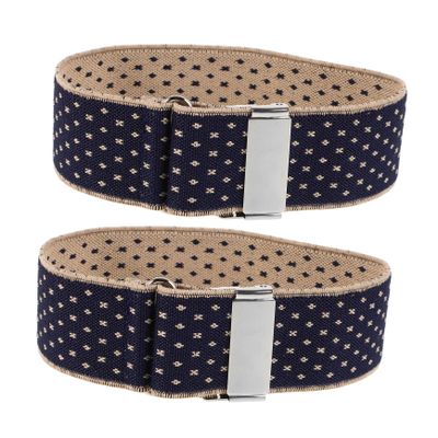Non-Slip Shirt Sleeve Garters for Women and Men, 1 Pair, Blue