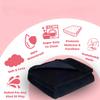 Waterproof Love Blanket for Couples, Machine Washable, Brown, 40 x 57 in, Prevents Mattress Wetting view 4