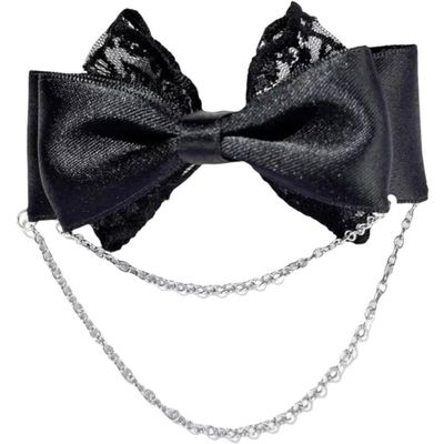 Lpitoy Gothic Lace Hair Bow Clips for Women