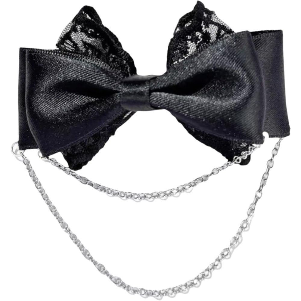 Lpitoy Gothic Lace Hair Bow Clips for Women