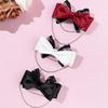 Lpitoy Gothic Lace Hair Bow Clips for Women view 3