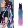 1 x Colorful Braided Ponytail Hair Extension, 61 cm, Synthetic Braids with Elastic Band, for Women and Girls (P48) view 2