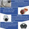 Regenerative Blower, Single-Phase High-Pressure Vortex Ring Blower, Septic Air Pump, 180W/0.24HP view 3