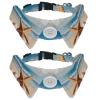 2-Piece Adjustable Bow Tie Collars for Dogs and Cats, Formal Bow Ties for Boys and Girls, Wedding, Birthday, Starfish on Sandy Beach view 1