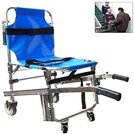 SGKOMN Evacuation Chair, Stair Chair, Patient Transport Chair, Firefighter Stair Chair with Quick-Release Buckles (350 lb Capacity)