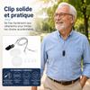 Beavorty Anti-Loss Cord with Safety Clips, Adjustable Nylon Strap for Seniors and Adults, Gray view 3