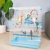 Blue Iron Bird Cage for Parrots, Lovebirds, and Budgerigars view 3
