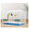 Rectangular Wire Bird Cage, Large Flight Cage, White, Small view 1