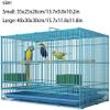 Rectangular Wire Bird Cage, Large Flight Cage, White, Small view 4