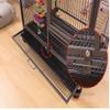WOTZOV Wrought-Iron Bird Cage with Play Top and Stand view 4