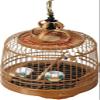 Parrot Flight Cage, Hanging Round Bird Cage with Drawer view 1