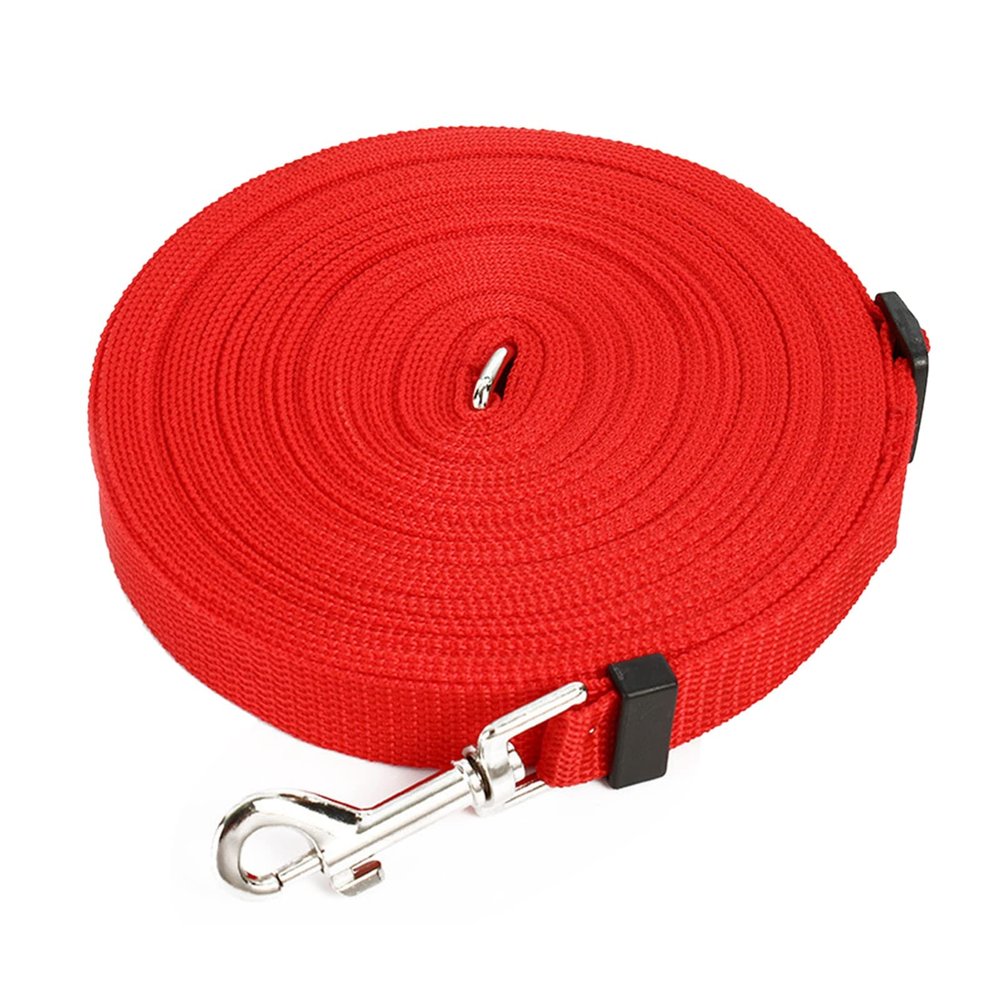 Adjustable Long Dog Leash, 10m, Red