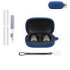 Silicone Protective Case for Soundcore C40i Earbuds, Waterproof, Dustproof, Scratch-Resistant, Washable, with Cleaning Pen and Hanging Loop, Blue view 1