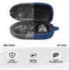 Silicone Protective Case for Soundcore C40i Earbuds, Waterproof, Dustproof, Scratch-Resistant, Washable, with Cleaning Pen and Hanging Loop, Blue view 2