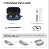 Silicone Protective Case for Soundcore C40i Earbuds, Waterproof, Dustproof, Scratch-Resistant, Washable, with Cleaning Pen and Hanging Loop, Blue view 4