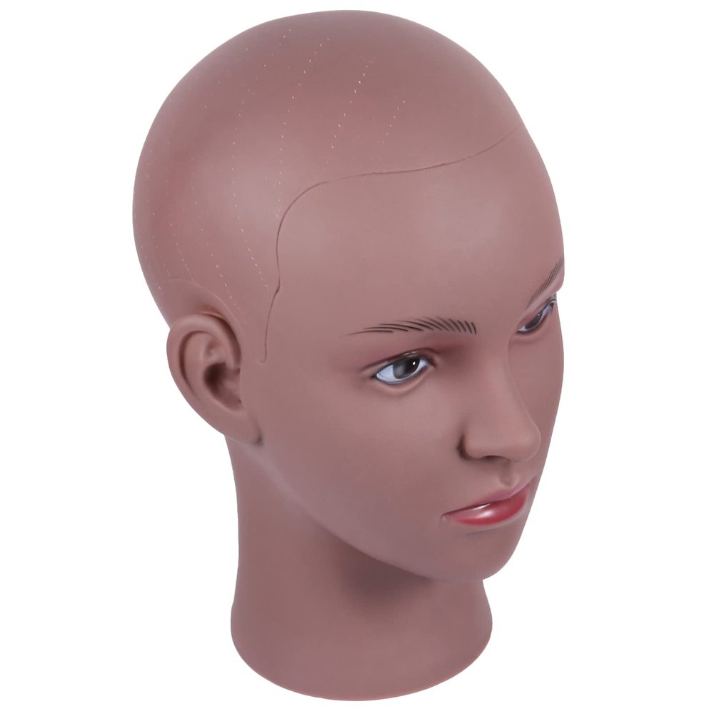 GANAZONO PVC Mannequin Head Stand for Wigs, Hats, Scarves, and Glasses