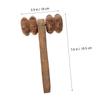 GANAZONO Double Wenge Wood Massage Roller for Back and Legs view 2