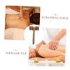 GANAZONO Double Wenge Wood Massage Roller for Back and Legs view 3