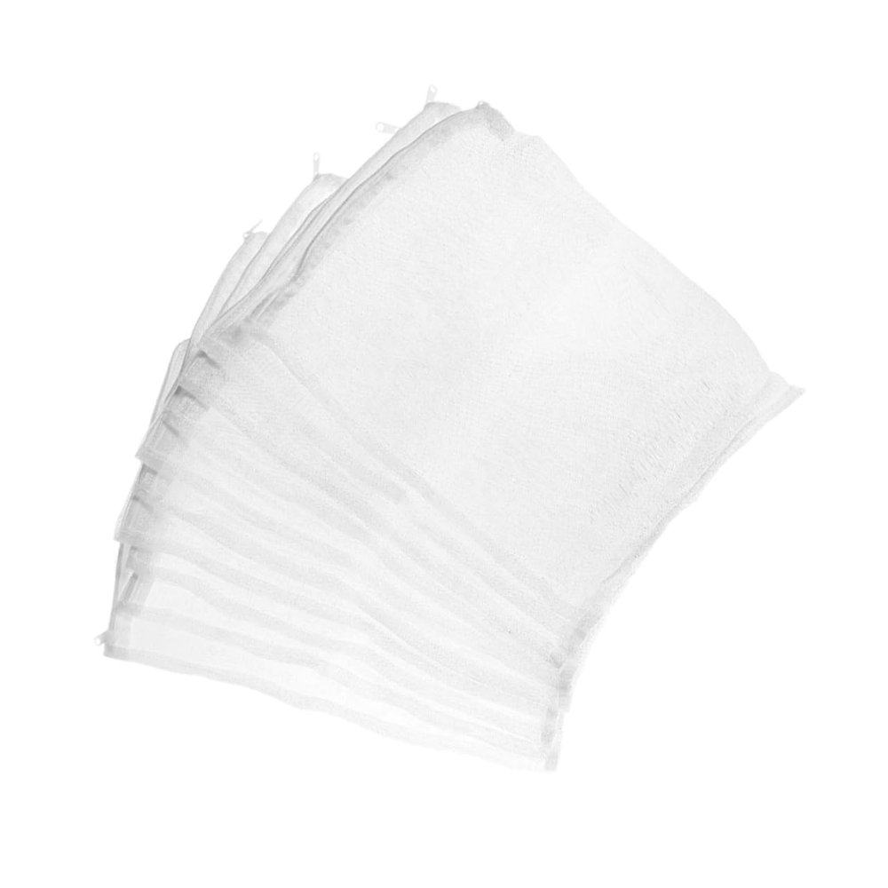 BUGUUYO 10-Pack Aquarium Filter Mesh Bags with Zippers