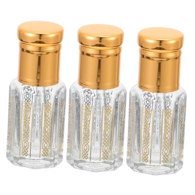 ELAYARD 6 mL Roll-On Glass Bottles with Gold Caps