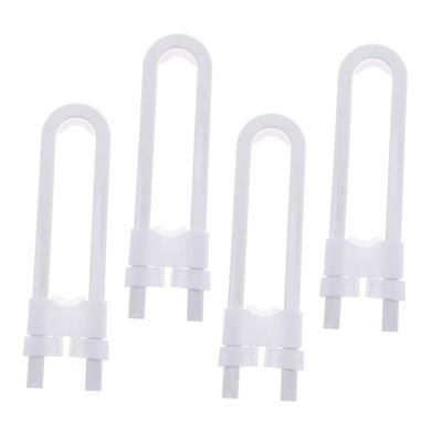 TOYANDONA U-Shaped Cabinet Locks for Children, No-Drill Sliding Locks, 4-Pack