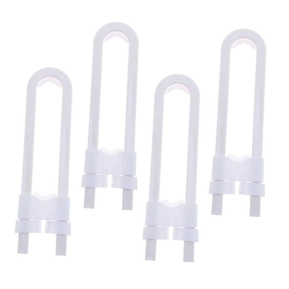 TOYANDONA U-Shaped Cabinet Locks for Children, No-Drill Sliding Locks, 4-Pack