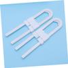 TOYANDONA U-Shaped Cabinet Locks for Children, No-Drill Sliding Locks, 4-Pack view 2