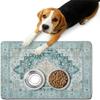 Hixingo Pet Feeding Mat for Dogs and Cats - Retro Green (20x30cm) view 1