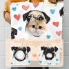 Cute Cartoon Pug Pet Canvas Shoulder Carrier view 3