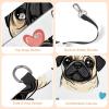 Cute Cartoon Pug Pet Canvas Shoulder Carrier view 4