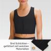 GCTBL Transgender FTM Chest Binder, Breathable Half-Zip Compression Bra (B, L) view 4
