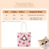 Show Head Pet Canvas Shoulder Bag, Strawberry Pattern view 2