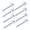 8-Pack Pressure-Mount Gate Screws, M10 x 100 mm, Iron, for Stair Gates view 1